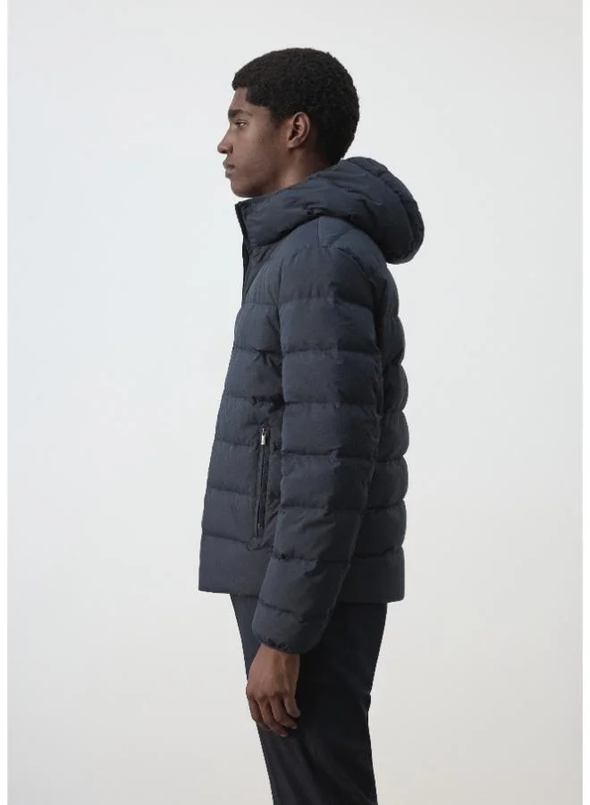 Mango Man 57-AZUL NOCHE Water-repellent jacket, 80% down, 20% feather filling for Men | Best Price UAE