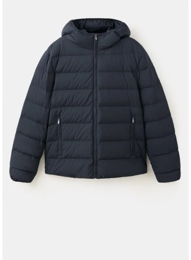 Mango Man 57-AZUL NOCHE Water-repellent jacket, 80% down, 20% feather filling for Men | Best Price UAE