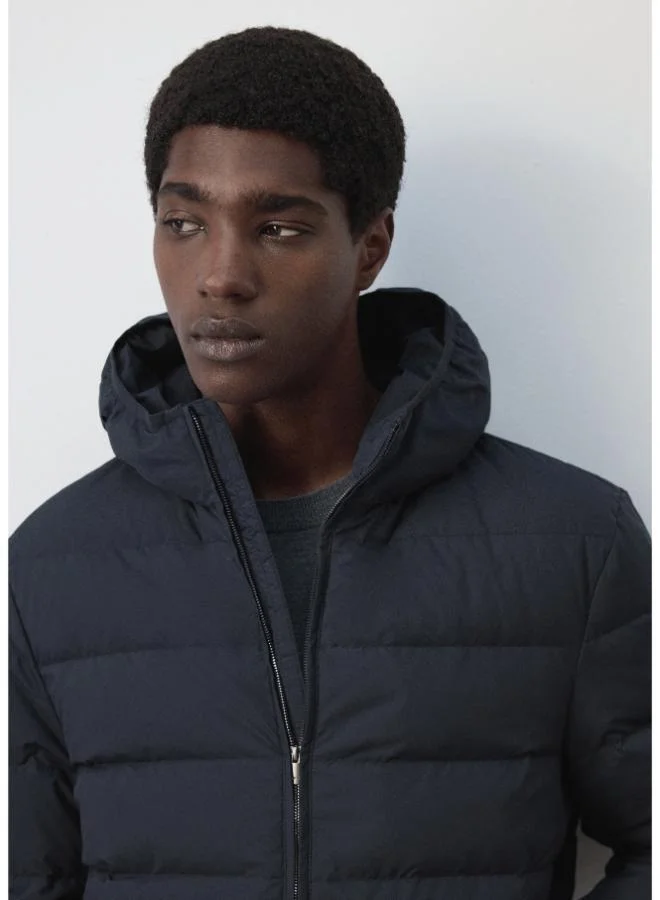 Mango Man 57-AZUL NOCHE Water-repellent jacket, 80% down, 20% feather filling for Men | Best Price UAE