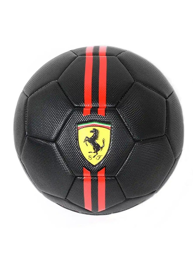 Ferrari FERRARI 5 MACHINE SEWING SOCCER BALL black two RED lines F611 - Image 1