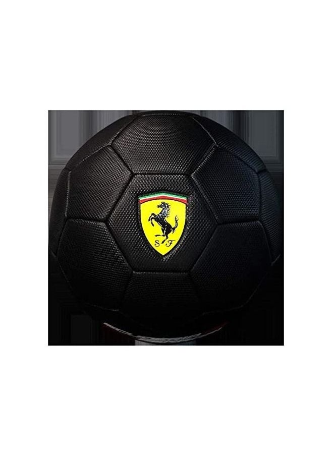 Ferrari FERRARI 5 MACHINE SEWING SOCCER BALL black two RED lines F611  - Image 4