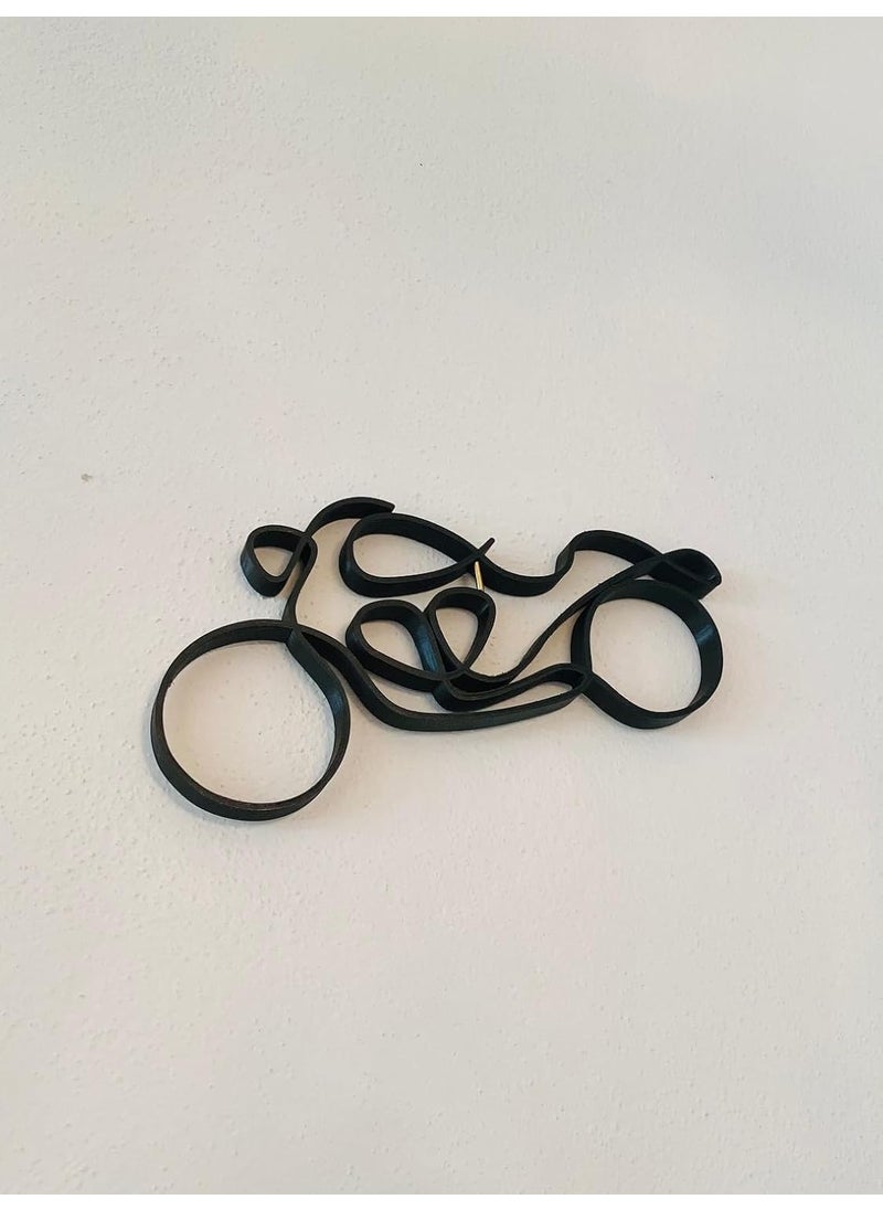 EROTNGO EROTNGO Minimalist Motorcycle Plastic Sculpture Tabletop Figure Chopper Bike Home Decor Ideal Statue Gift for Housewarming and Shelf Display  - Image 5