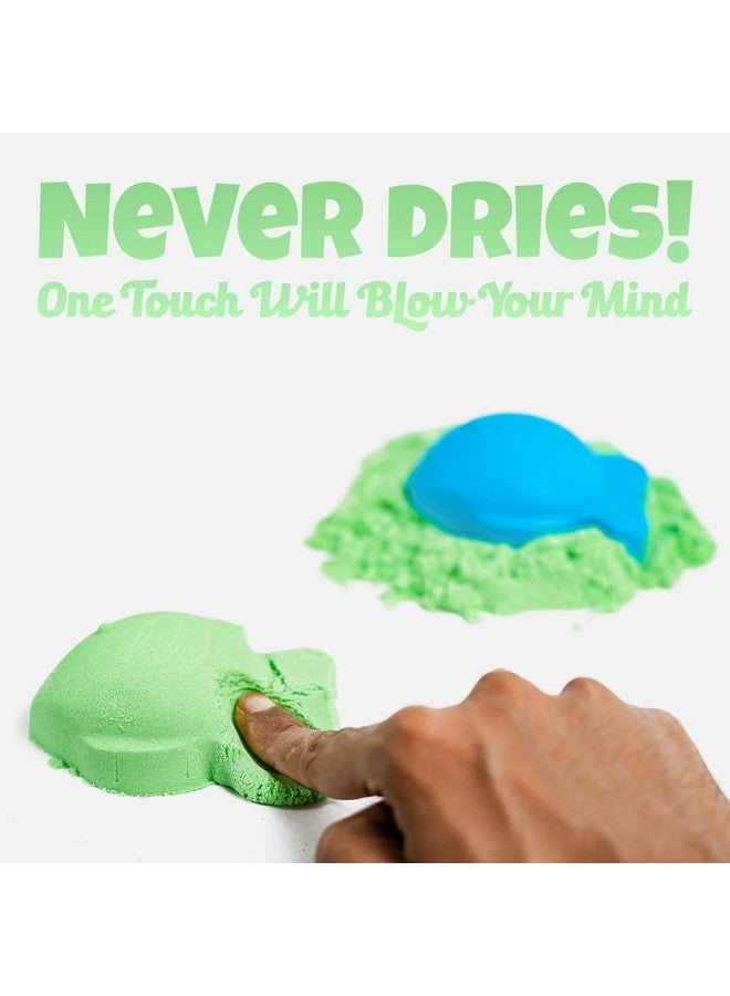 RATNA'S Wonder Sand 500G Smooth Sand For Kids With One Big Mould (Without Tray) (Green Color) - Non-Sticky, Easy-To-Shape Sand For Creative Play - Image 4