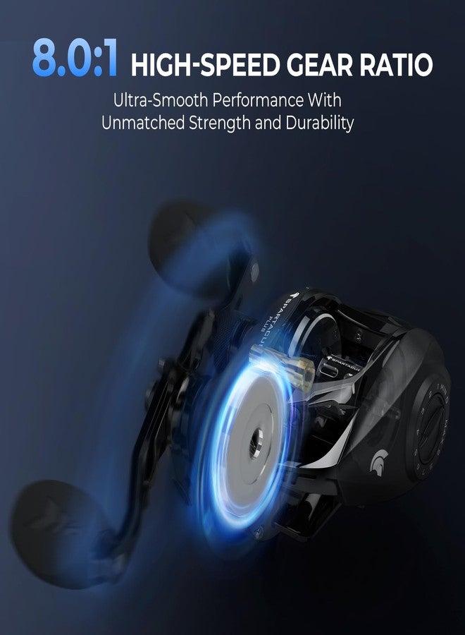KastKing Spartacus II Plus Baitcasting Reels with 8.0:1 Gear Ratio, Left - Image 3
