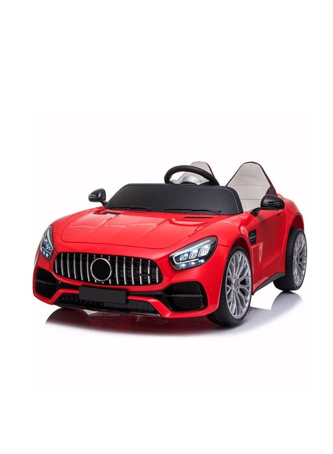 StarKids 12V Dual Motor Kids Ride-On Electric Sports Car - Premium supercar-inspired design with realistic interior and exterior details, full parental remote control, long-lasting rechargeable battery, front and rear LED lights - Image 1