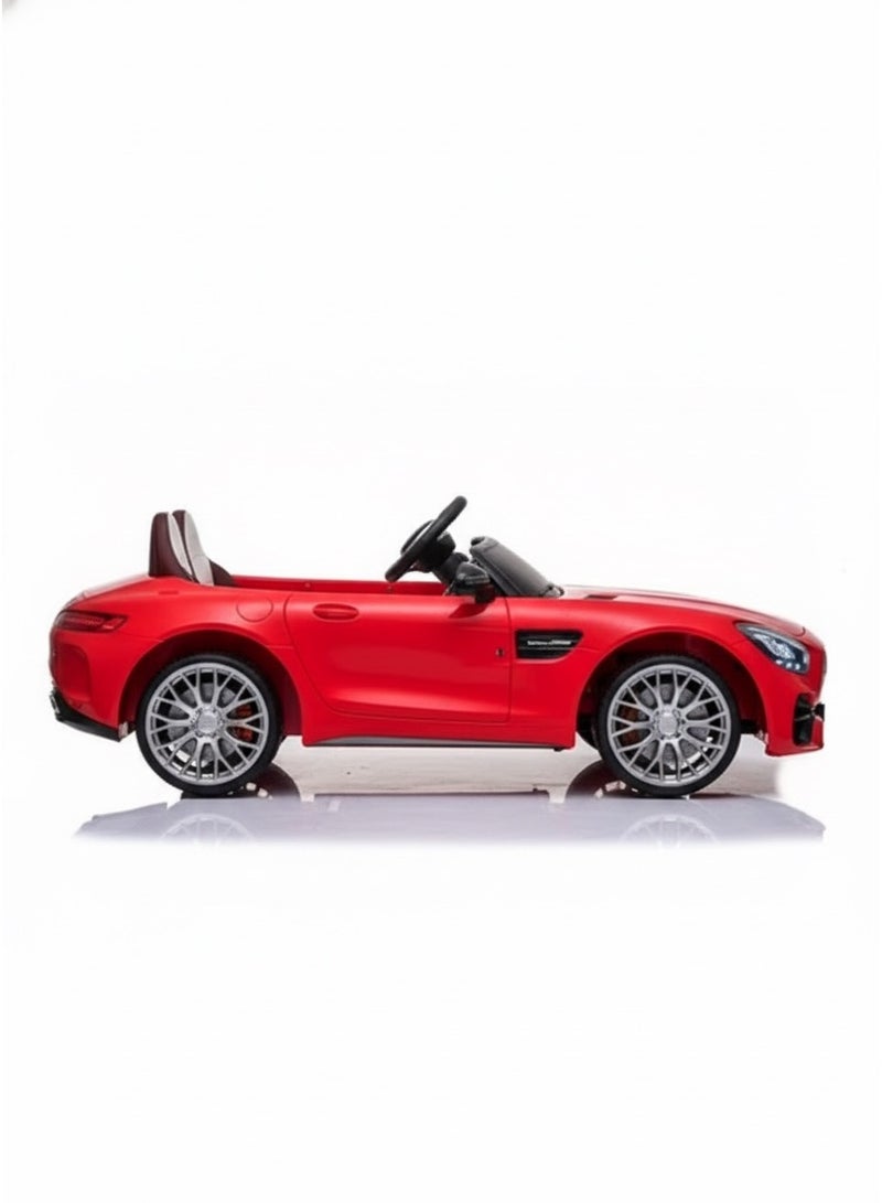StarKids 12V Dual Motor Kids Ride-On Electric Sports Car - Premium supercar-inspired design with realistic interior and exterior details, full parental remote control, long-lasting rechargeable battery, front and rear LED lights - Image 4
