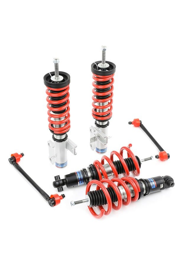 FAPO RACING مجموعة خفض ارتفاع نظام التعليق القابل للتعديل، متوافقة مع شيفروليه كامارو 2010-2015، أحادي الأنبوب - Image 1
