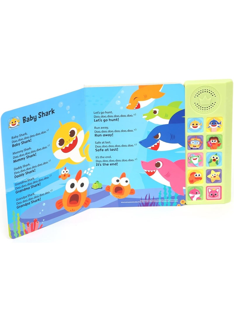 Pinkfong Baby Shark Sing-Alongs 10 Button Sound Book | Baby Shark Toys | Learning & Education Toys | Interactive Baby Books for Toddlers 1-3 | Gifts for Boys & Girls  - Image 3