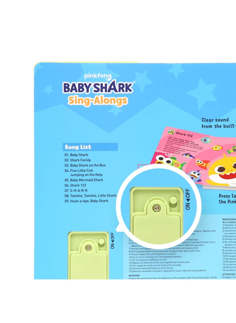 Pinkfong Baby Shark Sing-Alongs 10 Button Sound Book | Baby Shark Toys | Learning & Education Toys | Interactive Baby Books for Toddlers 1-3 | Gifts for Boys & Girls  - Image 2