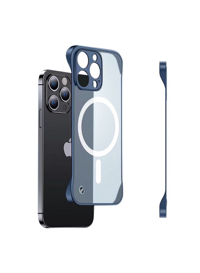 Slim Case for iPhone 15 Pro Compatible with MagSafe, Ultra Thin Frameless Case Accessories with Mag Safe Wireless Charging, Anti-Yellow Shockproof Magnetic Cover for iPhone 15 Pro - Image 1