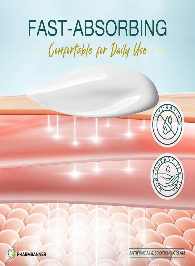 PHARMBANNER Antifungal Cream for Jock Itch, Ringworm, Psoriasis & Athlete’s Foot - Extra Strength Relief for Itchy, Burning Skin - Fast-Acting Formula for Tinea Cruris, Tinea Versicolor & Skin Irritations - Image 5