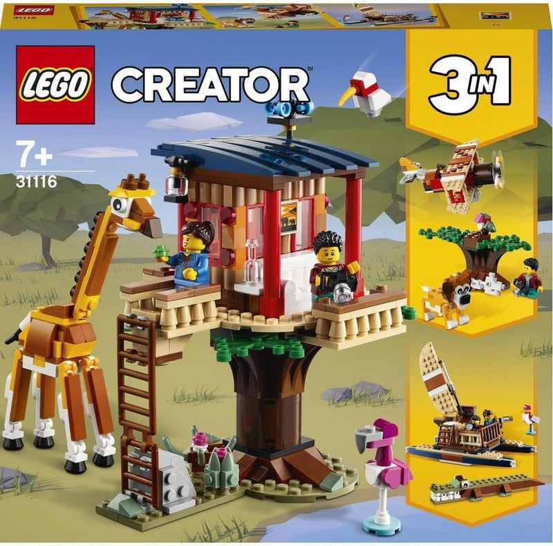 LEGO Creator 3in1 Safari Wildlife Tree House Building Kit (397 Pieces) - Image 2