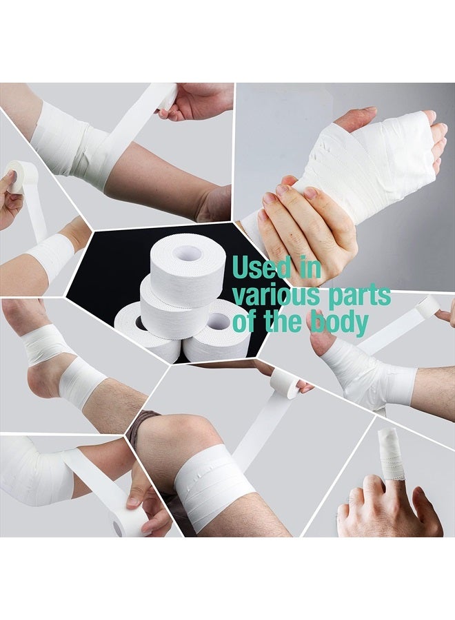 iFwevs (3 Pack) White Athletic Sports Tape, Very Strong Easy Tear No Sticky Residue Tape for Athlete & Sport Trainers & First Aid Injury Wrap,Suitable for Bats,Tennis,Gymnastics & Boxing（1.5in X 35ft） - Image 5
