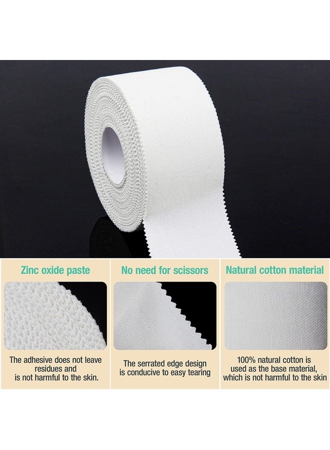 iFwevs (3 Pack) White Athletic Sports Tape, Very Strong Easy Tear No Sticky Residue Tape for Athlete & Sport Trainers & First Aid Injury Wrap,Suitable for Bats,Tennis,Gymnastics & Boxing（1.5in X 35ft） - Image 3