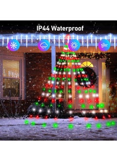 Generic Outdoor Christmas Decorations Smart, Modes Dynamic Color Changing APP Remote Control Waterfall Christmas Tree Lights, Topper Star Music Schedule for Outside  - Image 2