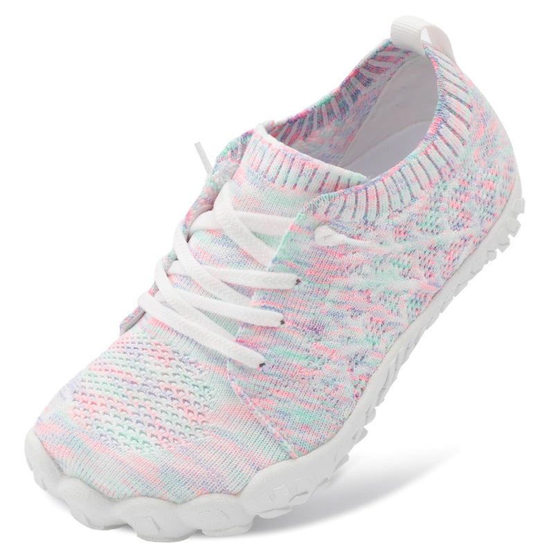 JOINFREE Kids Barefoot Shoes Girls Wide Slip On Shoes Big Kids Breathable Anti-Slip Hiking Sneakers Zero Drop Toddler Walking Climbing Shoe Indoor Outdoor Size 13 - Image 1