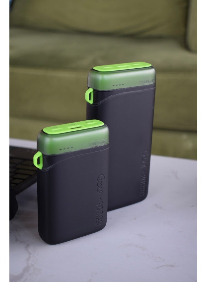 Goui 10000 mAh & 20000 mAh Pack of 1 each) Pwani Power Bank Portable Charger – Simultaneous Charging for Smartphones, Tablets, Bluetooth Devices, and More | Compact and Travel-Friendly Design for Instant Power Anywhere - Multicolour Multicolour - Image 4