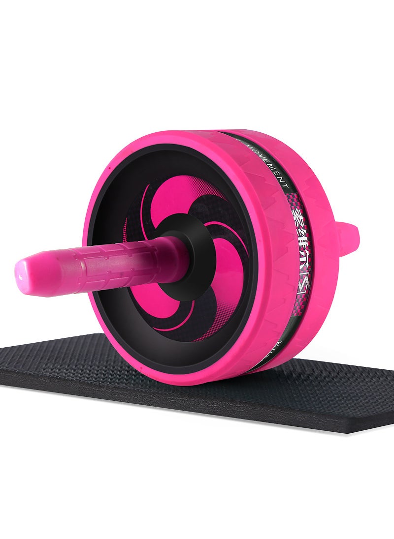 Generic Silent Ab Wheel Giant Fitness Roller Pink 