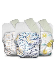 Plant Powered Cloth Diaper For Babiesfree Size ; Medical Grade Fabric With 100% Organic Cotton ; Reusable 13 Layer Breathable Soaker With Builtin Booster Pad ; Pack Of 3 (B.Hug+Cloudy+Ssun) - pzsku/Z54F58B65D2944A661942Z/45/_/1692784927/2e98f7d2-baa6-439d-9148-a8c63195f804