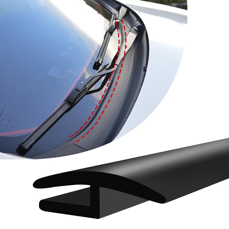 vvag 18M6Ft Windshield Cowl Molding Rubber Seal Strip Trim Front Rear Windshield Seal Car Weather Stripping Window Sunroof Seal for Most Cars Trucks SUV - Image 3