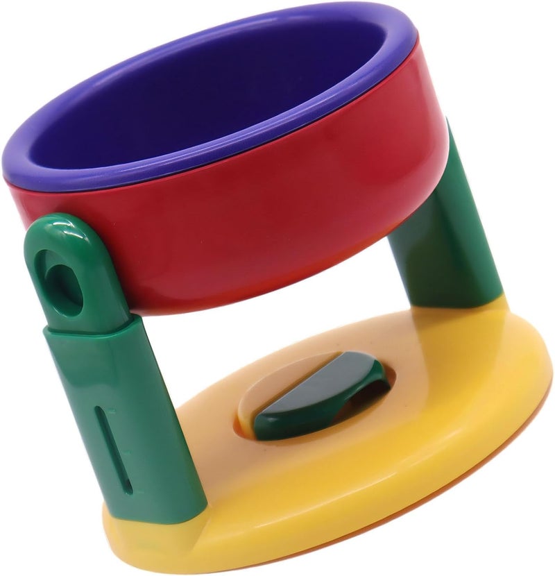Single Red Dog Bowl with Stand, 5.19 in, Height Adjustable, Suction Cup, PP+ABS Raised Dog Bowl - Image 1