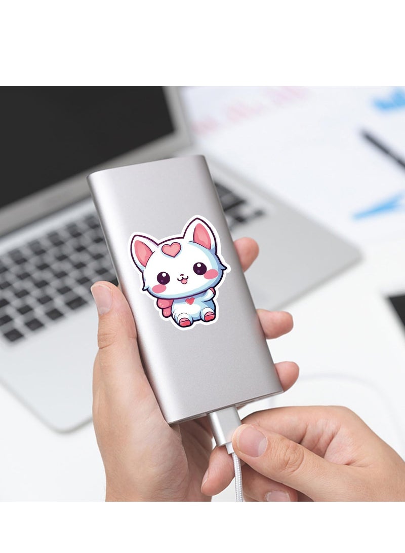 SYOSI 100 Pcs Water Bottle Stickers for Kids, Cute Stickers for Water Bottles, Vinyl Waterproof Stickers Aesthetic Laptop Sticker for Laptops, Skateboards, Cars, Phones, Computers, and Travel Suitcases - Image 5