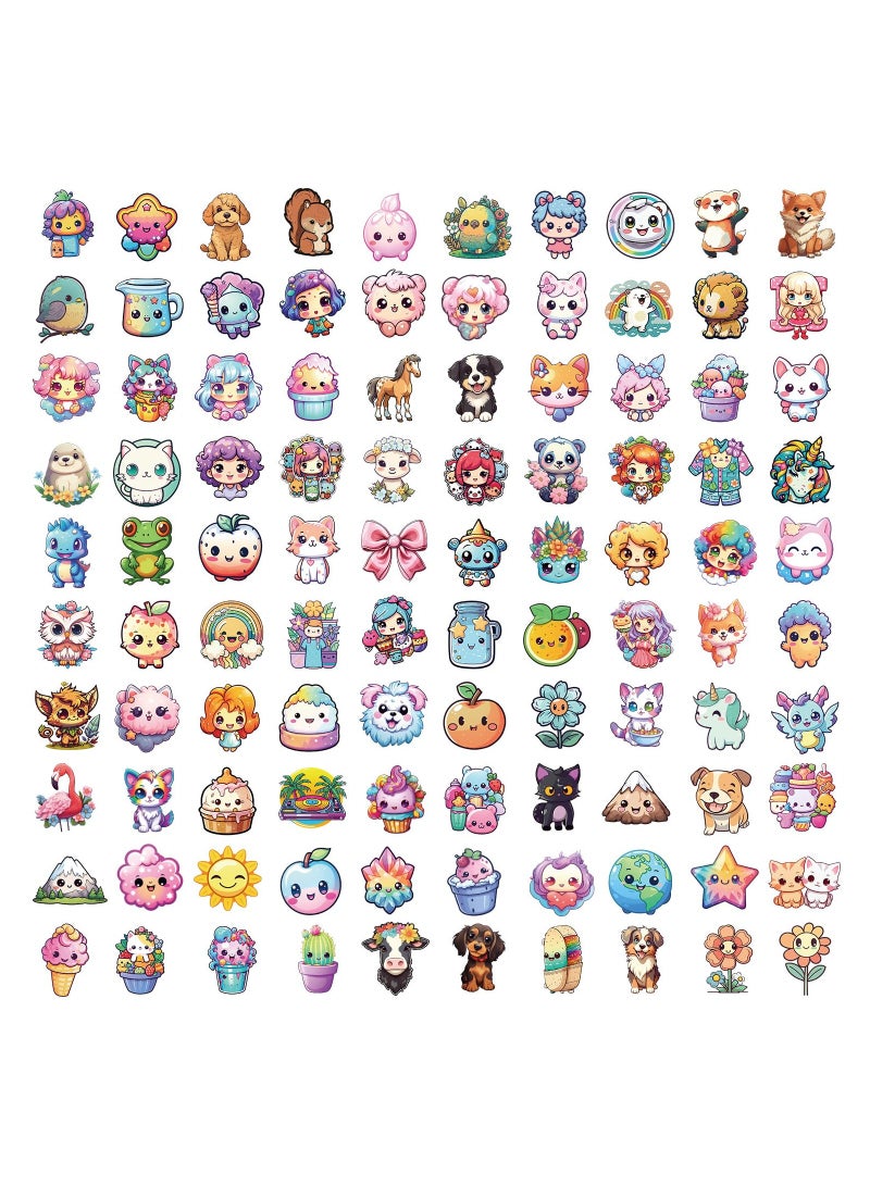 SYOSI 100 Pcs Water Bottle Stickers for Kids, Cute Stickers for Water Bottles, Vinyl Waterproof Stickers Aesthetic Laptop Sticker for Laptops, Skateboards, Cars, Phones, Computers, and Travel Suitcases - Image 2