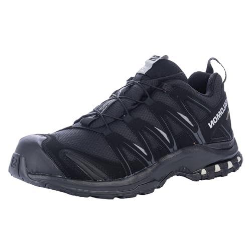 Salomon Women’s XA PRO 3D Gore-Tex Waterproof Trail Running Shoes - Black/Black/Mineral Grey - 8.5 - Image 4