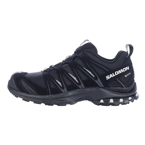Salomon Women’s XA PRO 3D Gore-Tex Waterproof Trail Running Shoes - Black/Black/Mineral Grey - 8.5 - Image 1