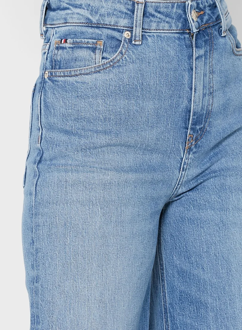 TOMMY HILFIGER High Waist Straight Jeans