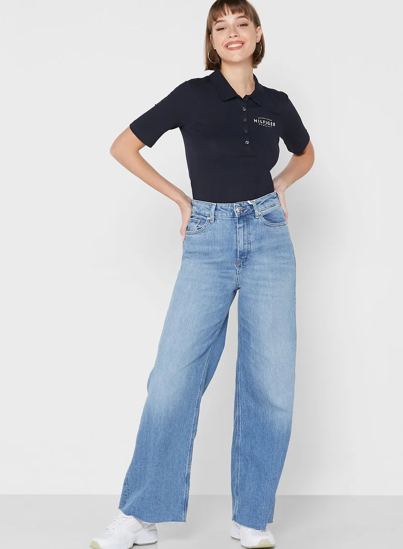 TOMMY HILFIGER High Waist Straight Jeans