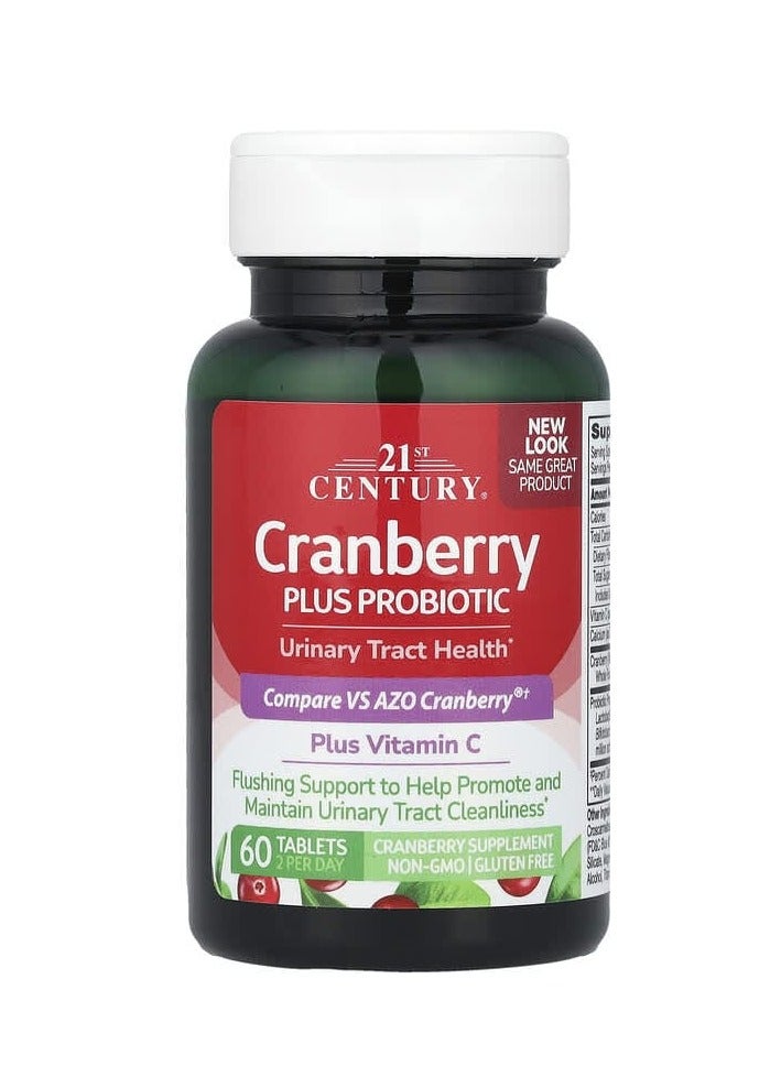 21st CENTURY Cranberry with Probiotics 60 Tablets  - Image 3