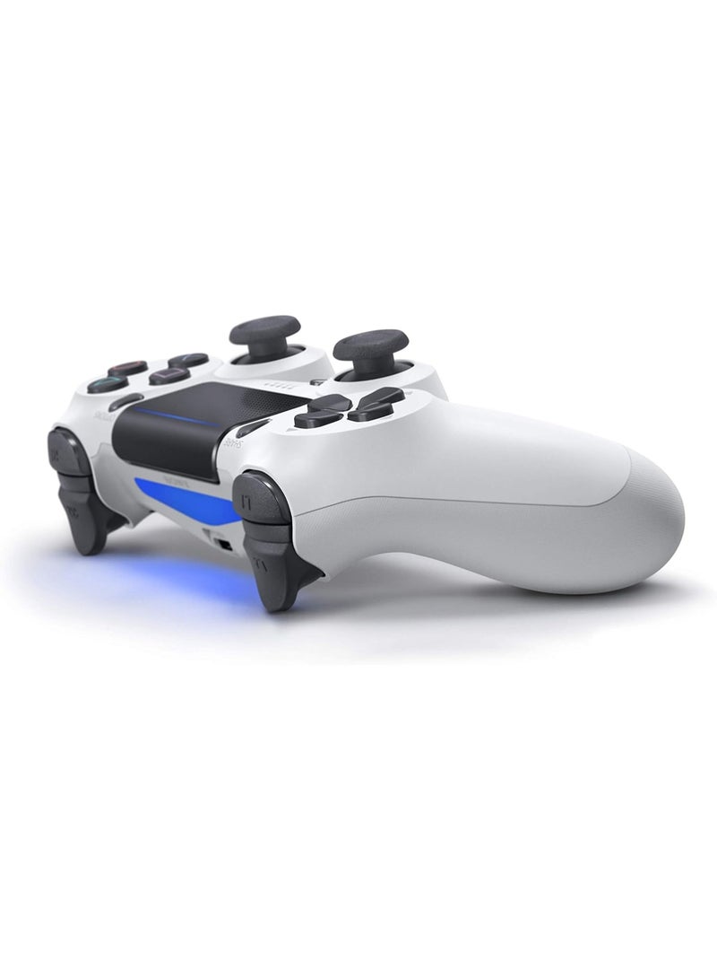 يد تحكم بلايستيشن دوال شوك 4 لاسلكية لجهاز PS4 – أبيض | ذراع ألعاب بلوتوث مع عصي تحكم تناظرية دقيقة، أزرار استجابة سريعة، لوحة لمس، مستشعر حركة، سماعة مدمجة، بطارية قابلة لإعادة الشحن - Image 3