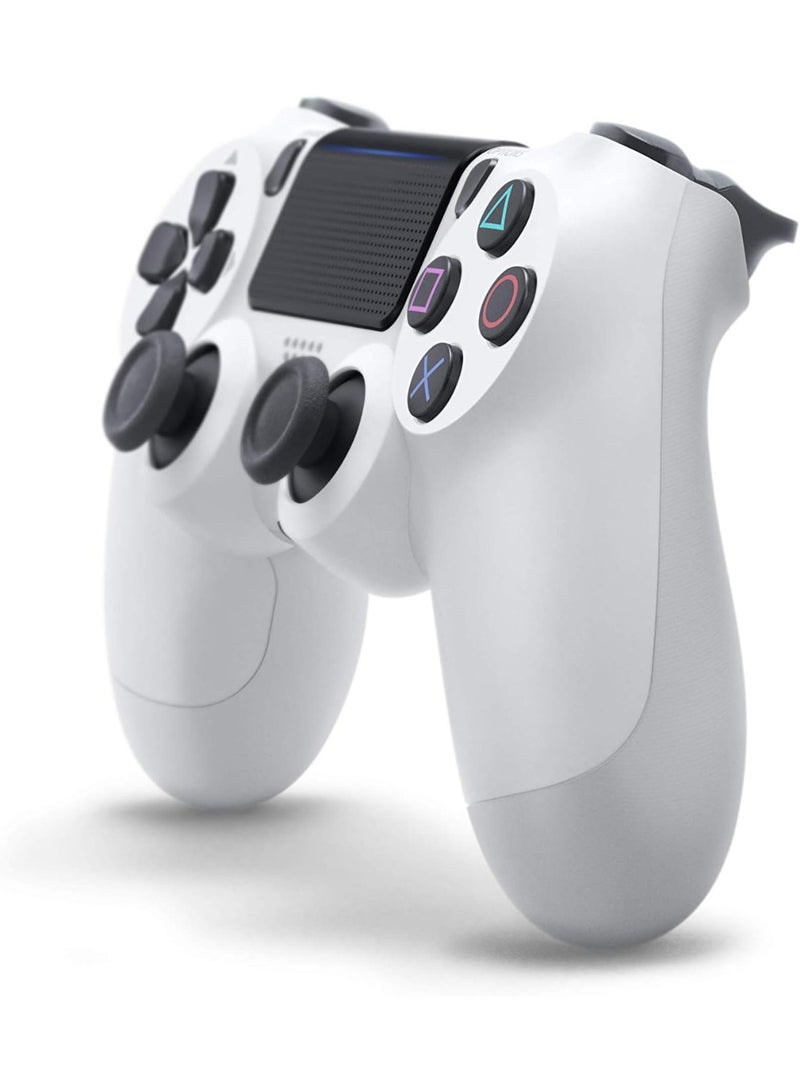 يد تحكم بلايستيشن دوال شوك 4 لاسلكية لجهاز PS4 – أبيض | ذراع ألعاب بلوتوث مع عصي تحكم تناظرية دقيقة، أزرار استجابة سريعة، لوحة لمس، مستشعر حركة، سماعة مدمجة، بطارية قابلة لإعادة الشحن - Image 2