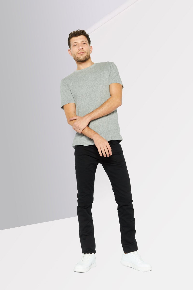 DIESEL جينز ضيق سليم للرجال، أسود - Image 2