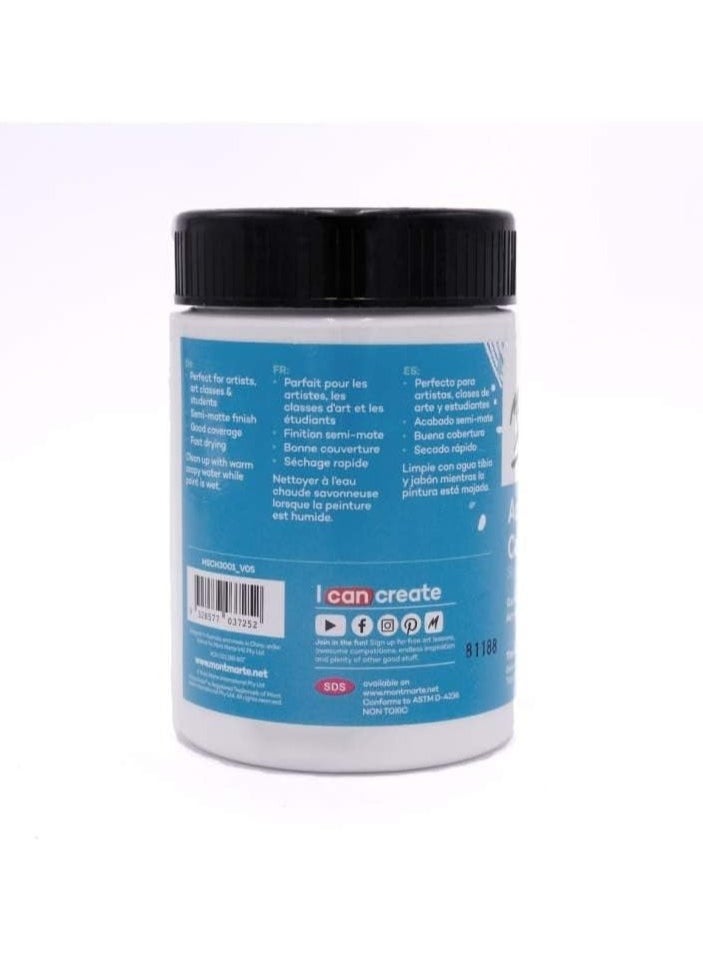 Mont Marte MONT MARTE Signature Acrylic Colour 300ml (10.1oz) - Titanium White  - Image 2