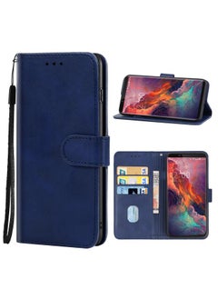 Leather Phone Case For UMIDIGI S2 Lite(Blue)