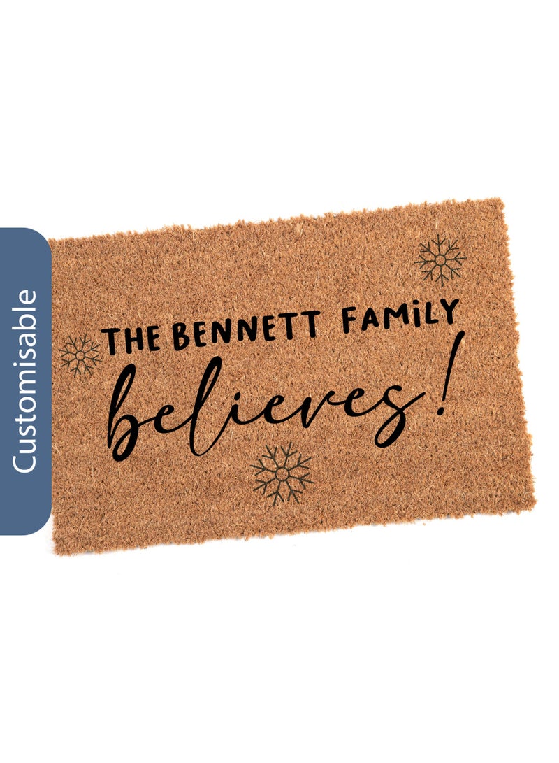 Share the Love Personalised Family Christmas Doormat - Image 1