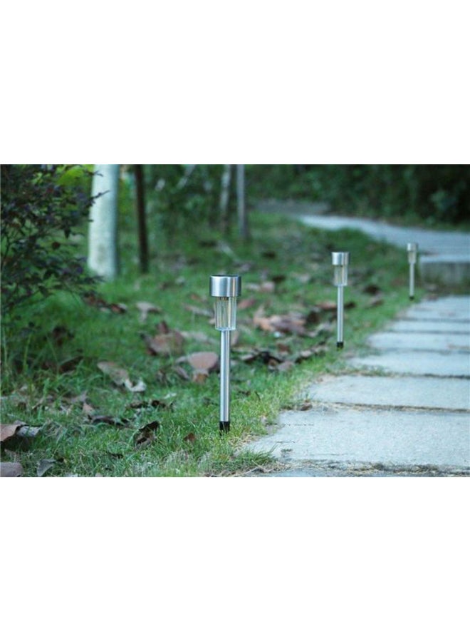 12 Pack Outdoor Solar Path Light Silver/Clear/Black ‎ 34.29 x 6.1 x 6.1cm - Image 3