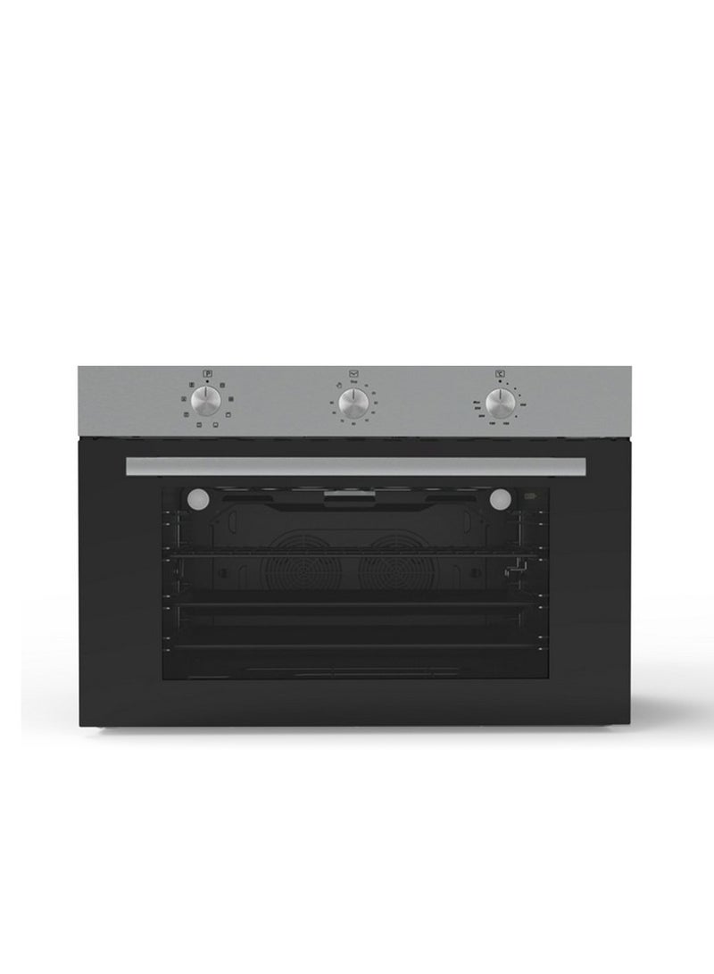 Kumtel Built-in Electric Oven - 90*60 cm - 105L - Made in Turkey - Stainless Steel & Black - A9-SF3(MT) - Image 2