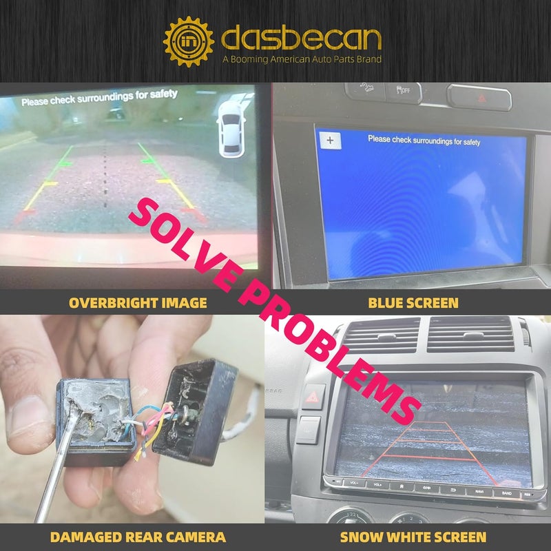 Dasbecan Park Assist Reversing Camera for 2011-2013 Dodge Durango & Jeep Grand Cherokee - Image 2