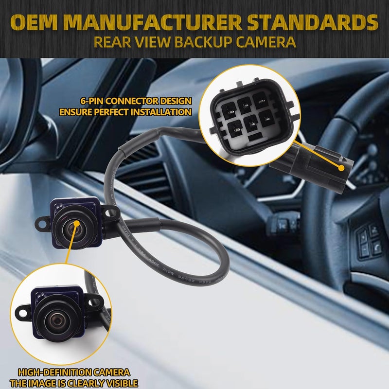 Dasbecan Park Assist Reversing Camera for 2011-2013 Dodge Durango & Jeep Grand Cherokee - Image 5