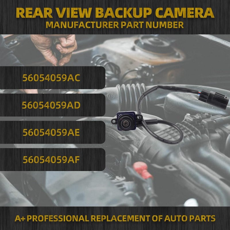 Dasbecan Park Assist Reversing Camera for 2011-2013 Dodge Durango & Jeep Grand Cherokee - Image 4