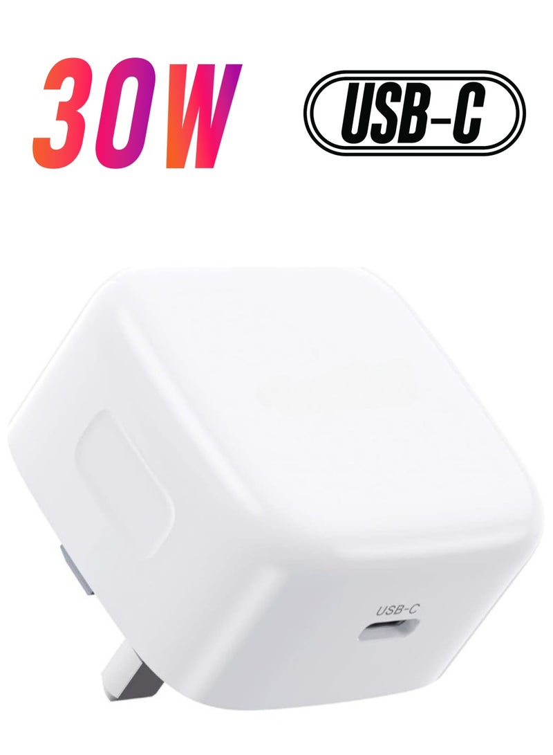 REBENUO 30W Charger for iPhone 15 Pro USB-C Type C Power Adapter 30W PD Fast Charging - Image 1