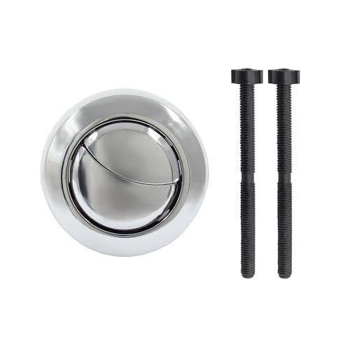 LUXART Replaceable 48mm Round Dual Flush Push Button - Toilet Water Tank Flushing Button| Round Button for Lid Cover of Toilet Water TankLid Hole Should be at Least 48 mm to 58 mm - Image 1