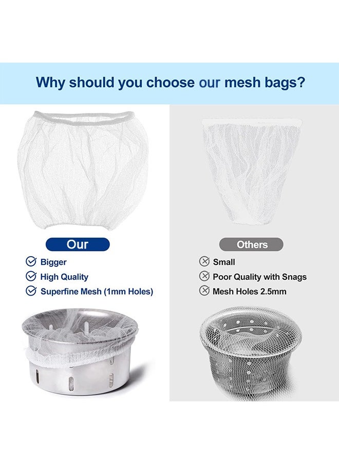 Generic - 500Pcs Sink Strainer Mesh Bags, Disposable Mesh Bags for Kitche, Efficient Anti-Clogging 1mm Holes, Sink Food Catcher Drain Screen Filter, Sink Filter Net for Collecting Kitchen Food Waste Garbage - Image 1