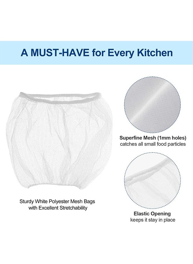 Generic - 500Pcs Sink Strainer Mesh Bags, Disposable Mesh Bags for Kitche, Efficient Anti-Clogging 1mm Holes, Sink Food Catcher Drain Screen Filter, Sink Filter Net for Collecting Kitchen Food Waste Garbage - Image 1