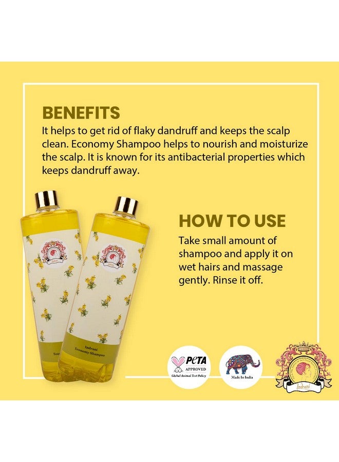 إندراني كوزميتكس شامبو اقتصادي عادي، 1 لتر - Image 4