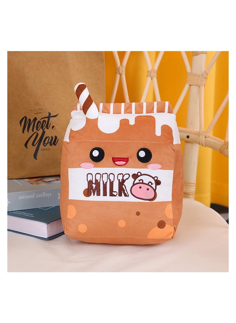 Excefore Milk Plush Pillow Food Shaped Pillow Fruit Milk Pillow Home Hugging Gift for Kids  - Image 4