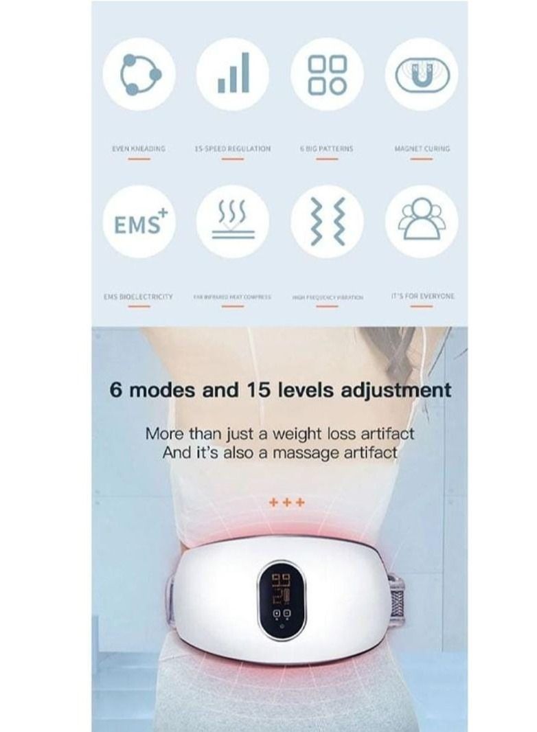 GENNEXT Electric Slimming Belt, Weight Loss Machine for Women, Adjustable Vibration Massage, Multiple Massage Modes, Belly Fat Burner, Promote Digestion - Image 4